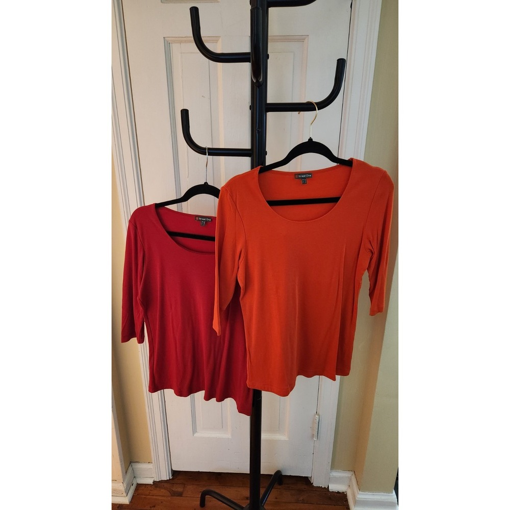 Street One Shirt 3/4 Sleeves Women's EUR 40 Bundle Of 2 Red/Orange